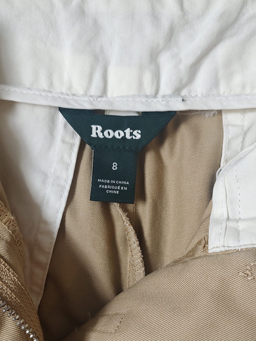 Roots Size 8 100% Organic Cotton Pleated Pants - Picture 7 of 10